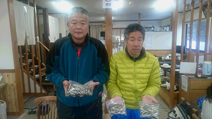 ２月１１日ワカサギ釣果