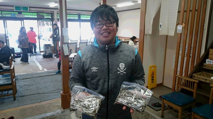 ２月２４日ワカサギ釣果