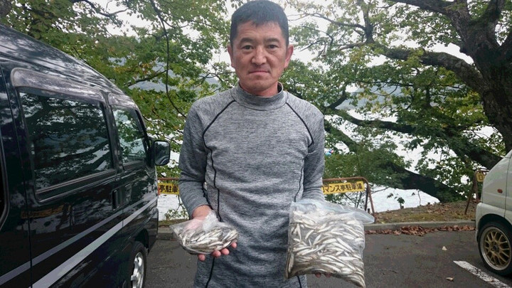 10月13日ワカサギ釣果5