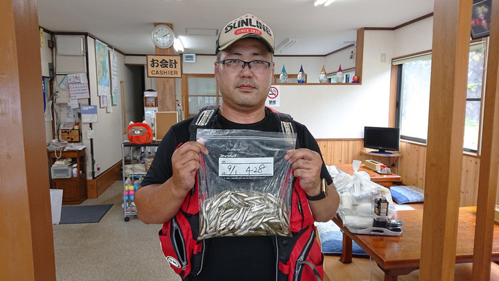 9月1日ワカサギ釣果1