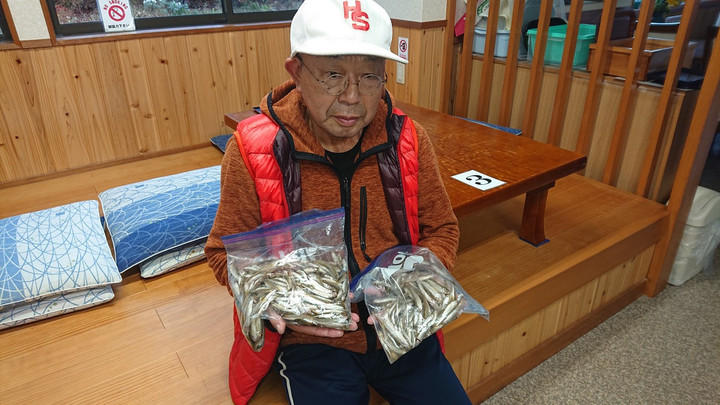 11月7日ワカサギ釣果