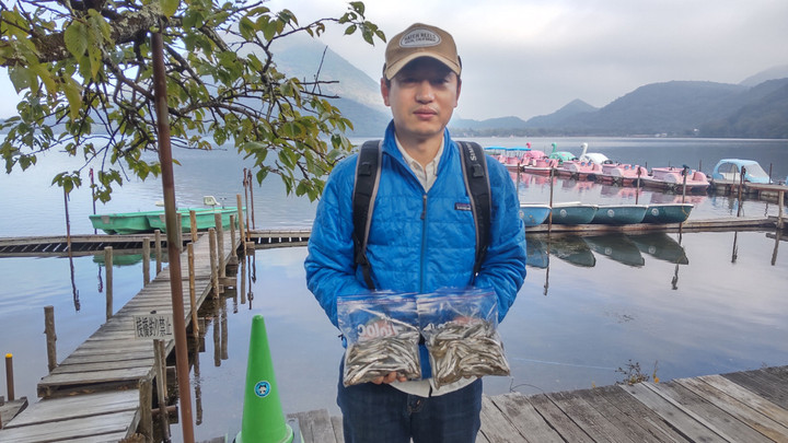 10月15日ワカサギ釣果1