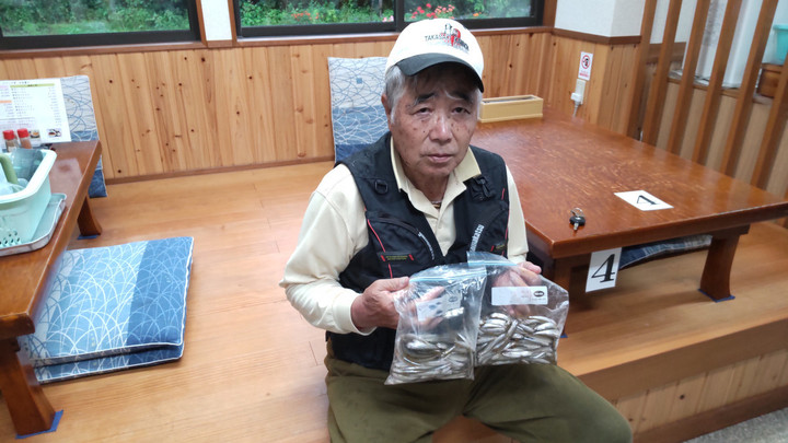 9月1日ワカサギ釣果