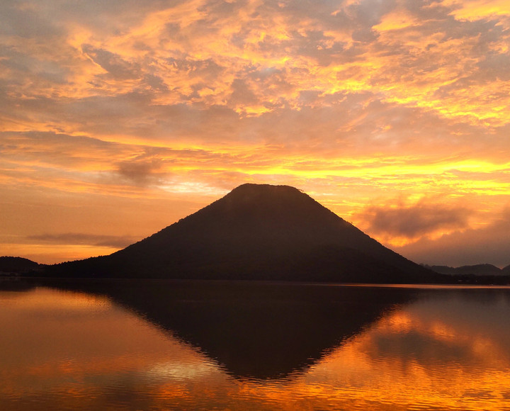 榛名湖朝焼け🌄