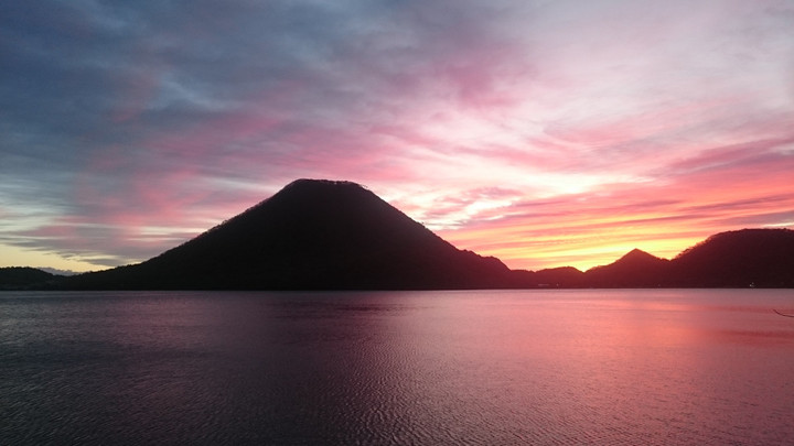 榛名湖朝焼け🌄