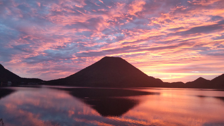 10月12日榛名湖朝焼け🌄