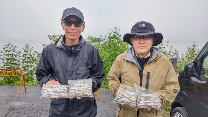 ９月１日ワカサギ釣果